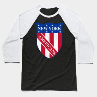 New York Americans Hockey Team Baseball T-Shirt